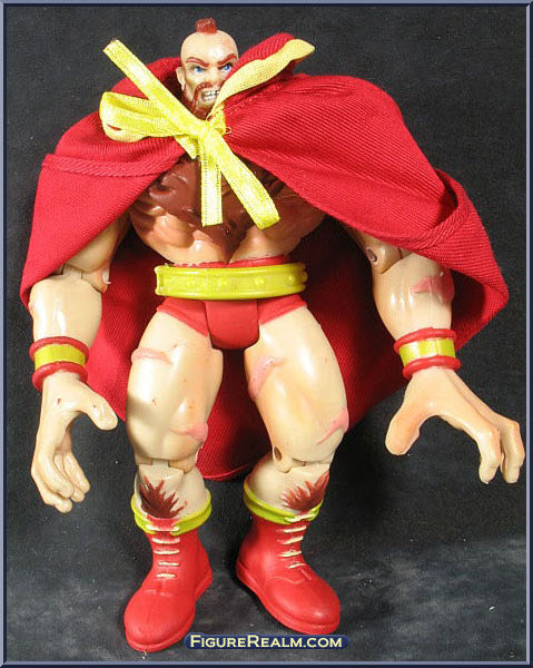 Rogue vs. Zangief - Video Game Superstars Presents X-Men vs. Street Fighter - Toy Biz (Marvel: Rogue) action figure collectible [Barcode 035112492962] - Main Image 2