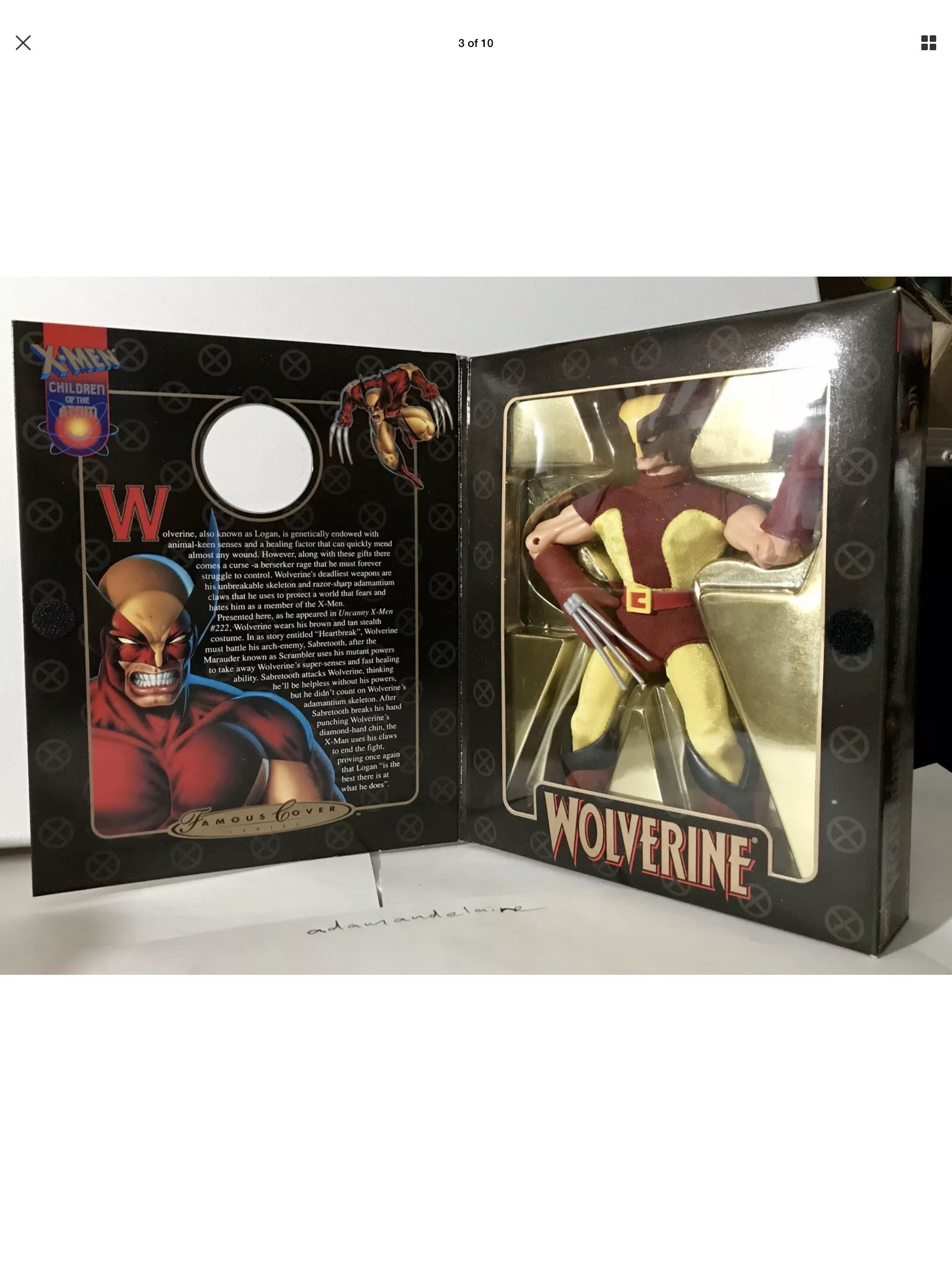 Famous Covers :Wolverine (brown) - Toy Biz (Marvel Universe) action figure collectible [Barcode 035112493266] - Main Image 3