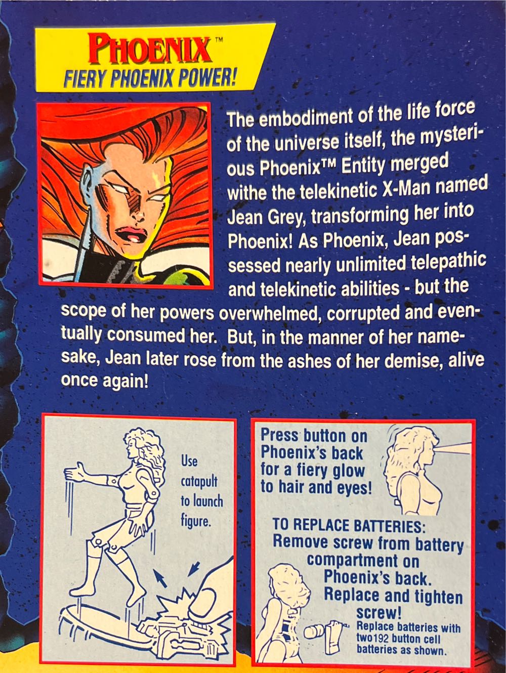 X Men Phoenix Saga Phoenix - Toy Biz (Marvel Comics Phoenix Saga) action figure collectible [Barcode 035112493853] - Main Image 4