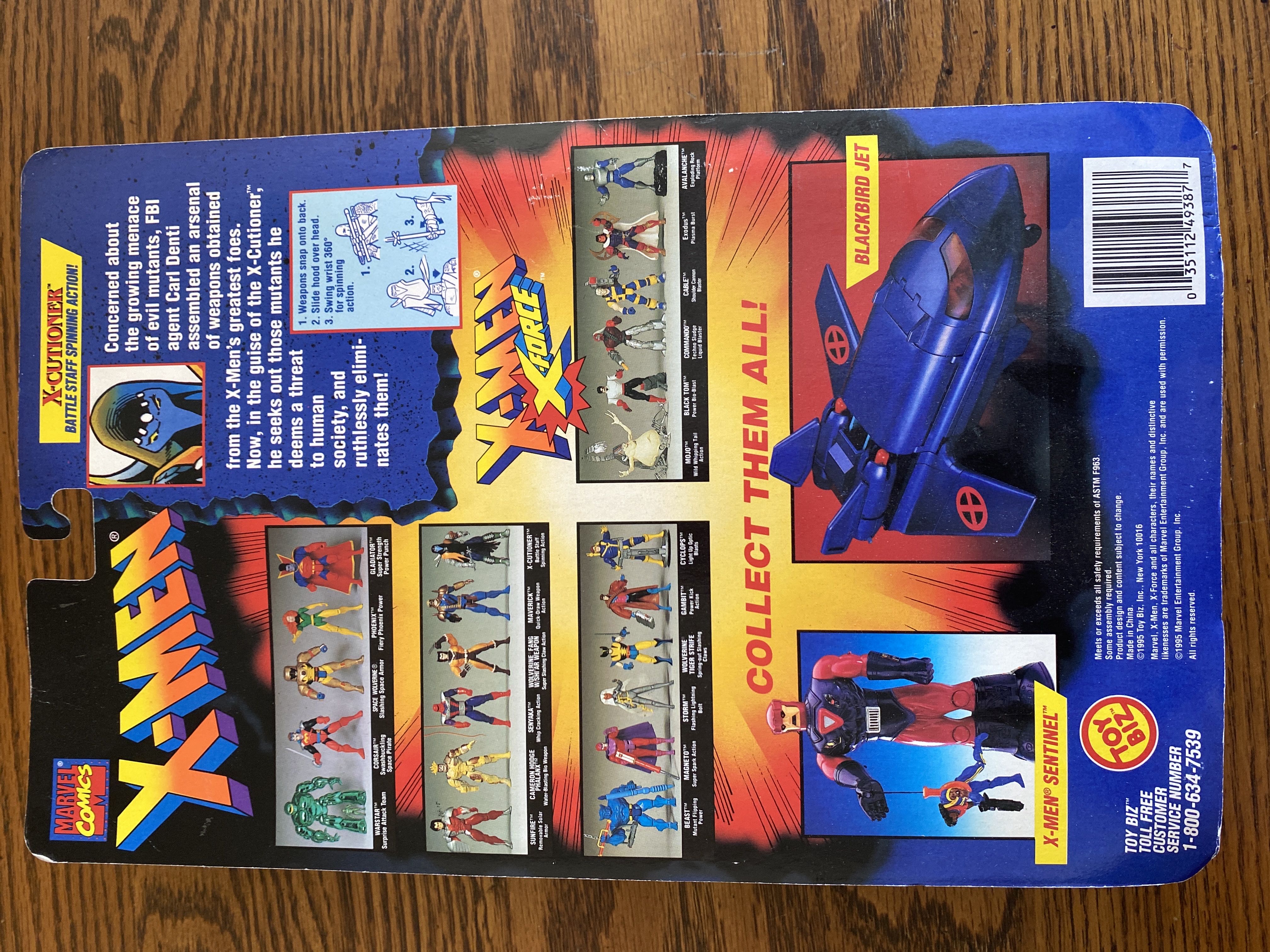 X-Men Mutant Genesis Series: X-Cutioner action figure (ToyBiz/1995) NM - Toy Biz (Mutant Genesis Series) action figure collectible [Barcode 035112493877] - Main Image 2