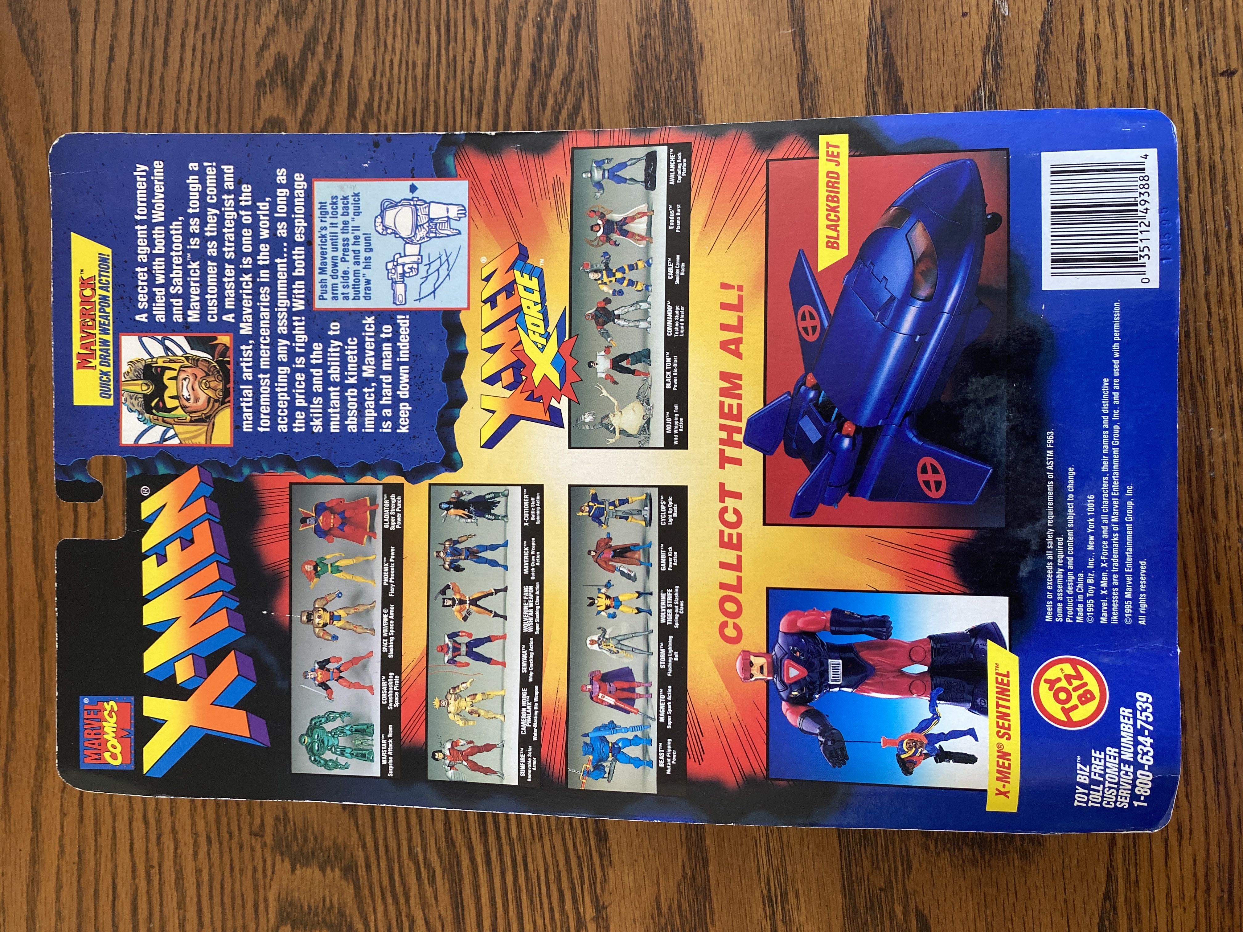 X-Men Mutant Genesis Series: Maverick - Toy Biz (X-Men: Mutant Genesis Series) action figure collectible [Barcode 035112493884] - Main Image 2