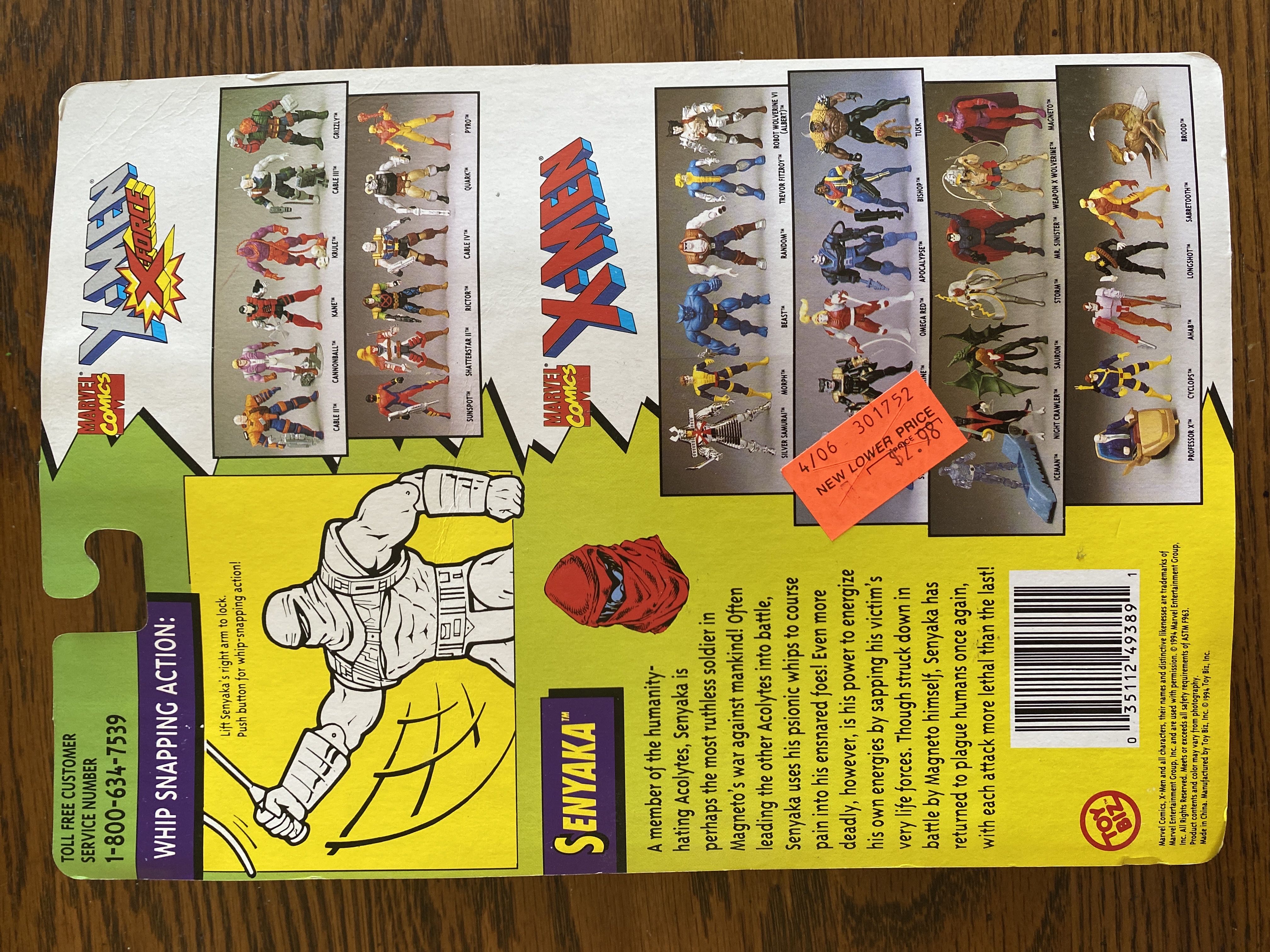 Senyaka - Toy Biz (Series 7) action figure collectible [Barcode 035112493891] - Main Image 2