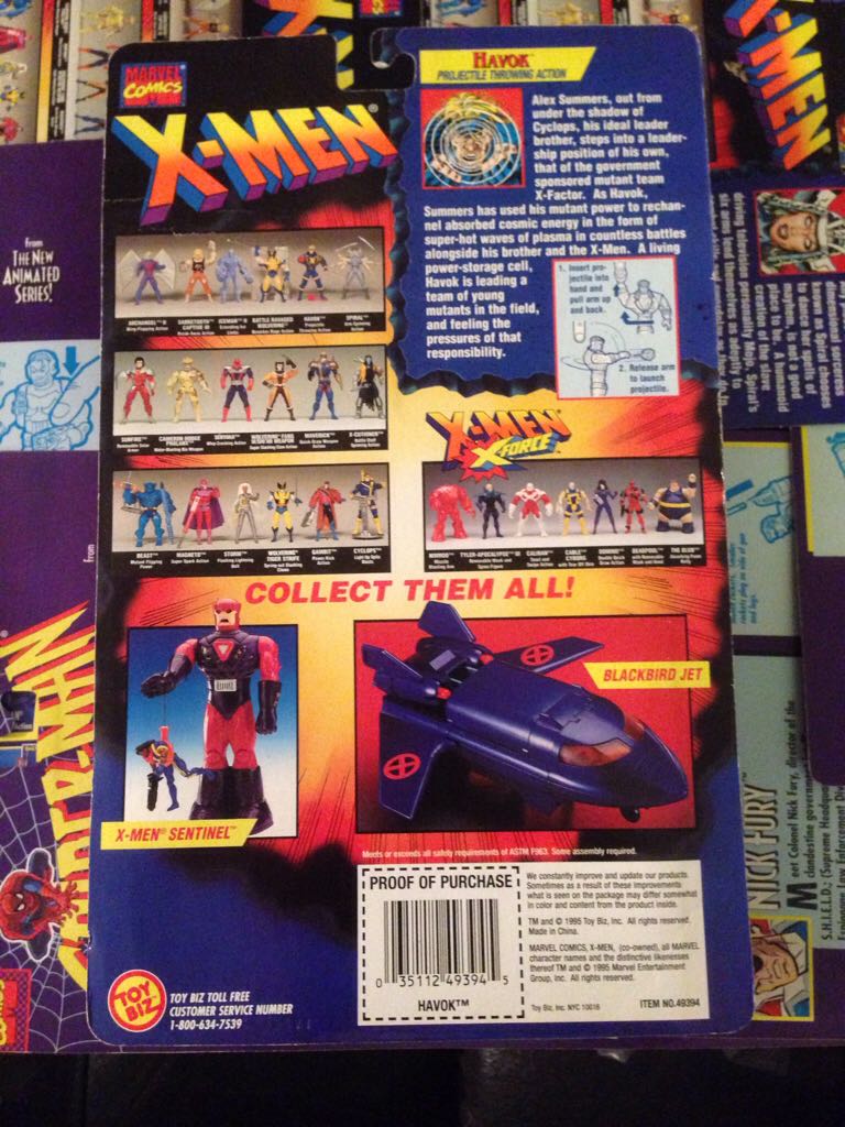 X-men Havok - Toy Biz (X-Men: Invasion Series) action figure collectible [Barcode 035112493945] - Main Image 2