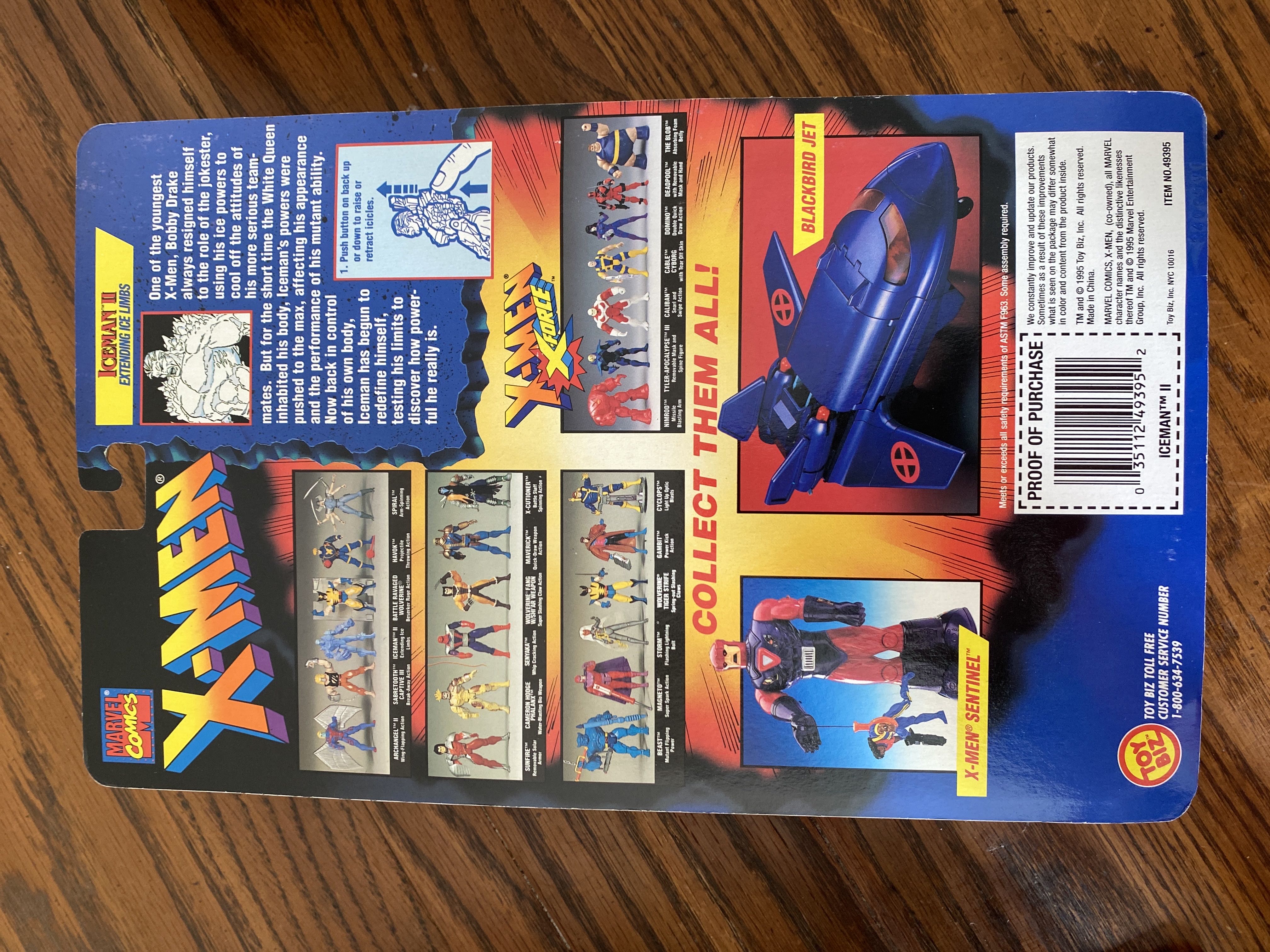 X-Men: Iceman 2 - Toy Biz (Invasion Series) action figure collectible [Barcode 035112493952] - Main Image 2