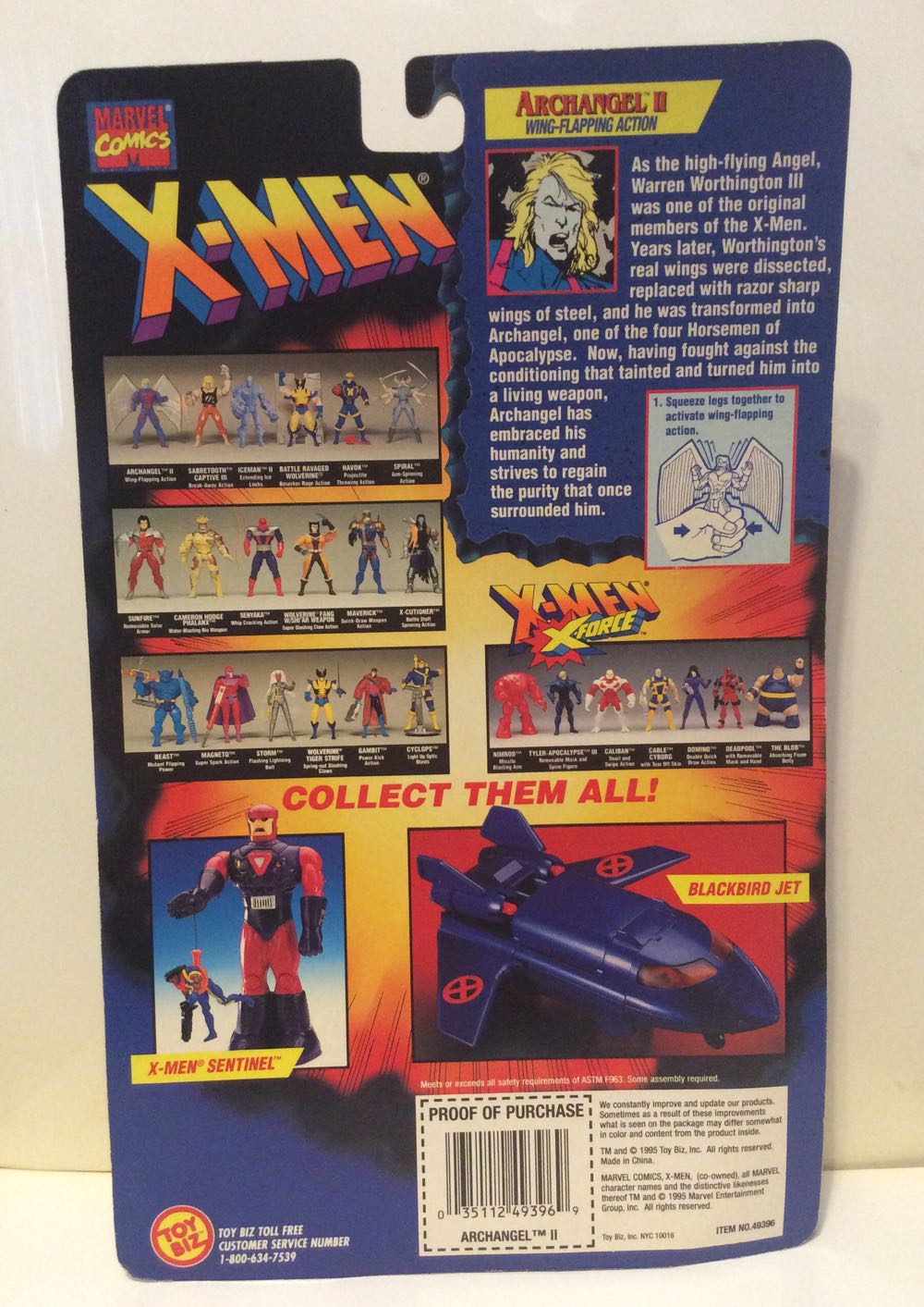 ARCHANGEL - Toy Biz (Marvel Comics) action figure collectible [Barcode 035112493969] - Main Image 3