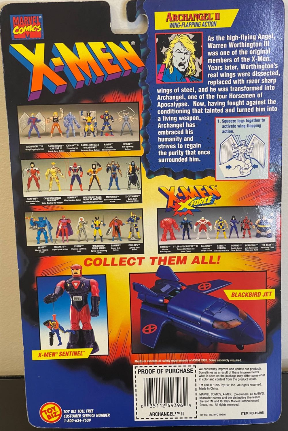 ARCHANGEL - Toy Biz (Marvel Comics) action figure collectible [Barcode 035112493969] - Main Image 4