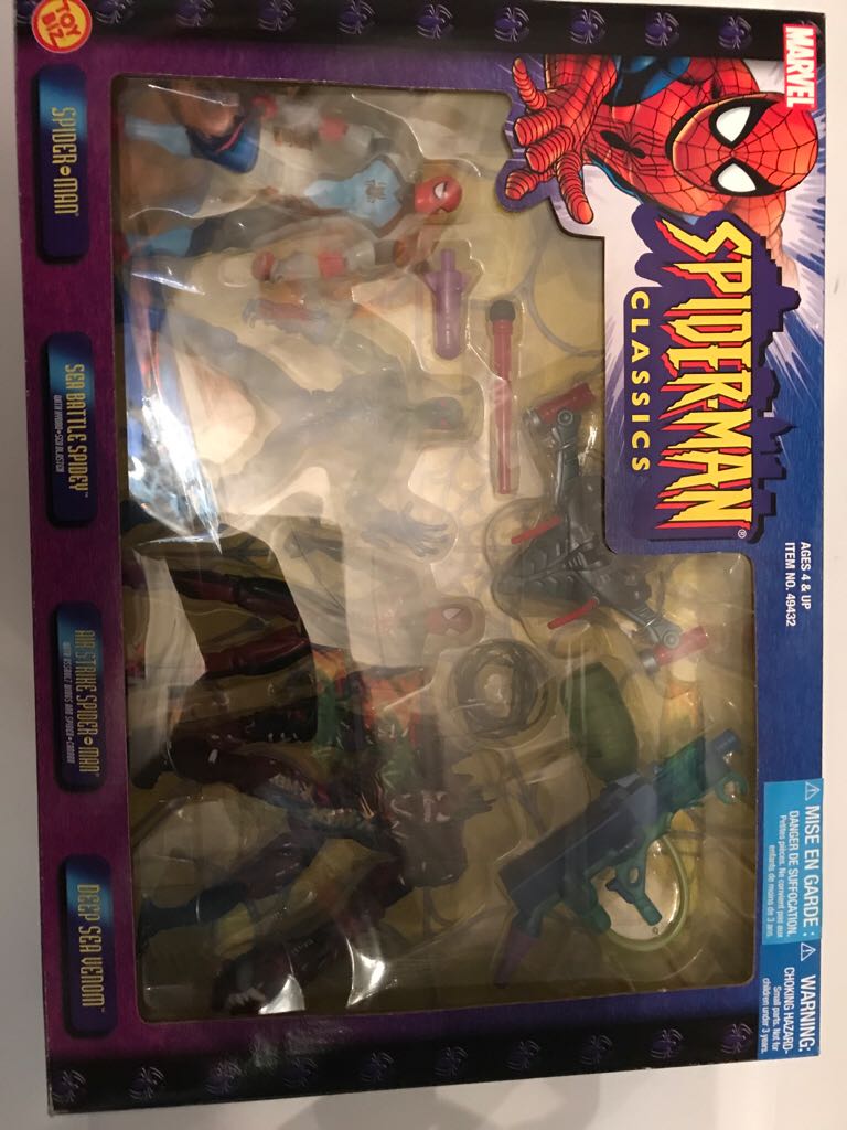 Spiderman Classics 4 Pack Deep Sea Venom  action figure collectible [Barcode 035112494324] - Main Image 1