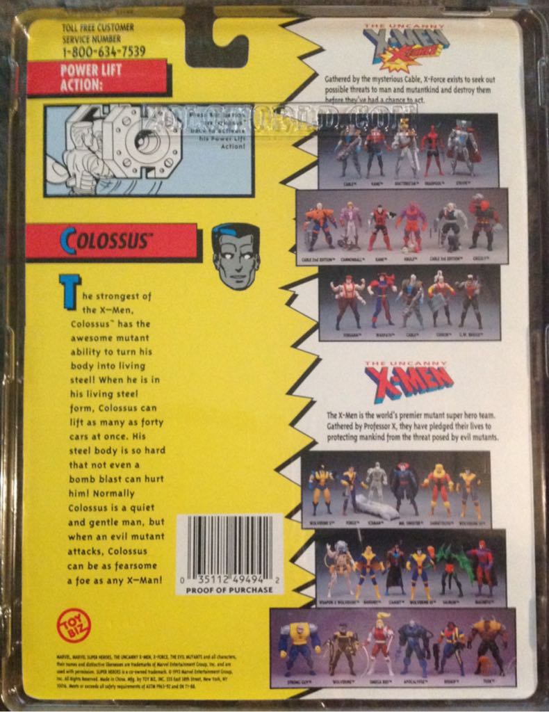 X-men Colossus (Red Boots) - Toy Biz (X-Men) action figure collectible [Barcode 035112494942] - Main Image 2