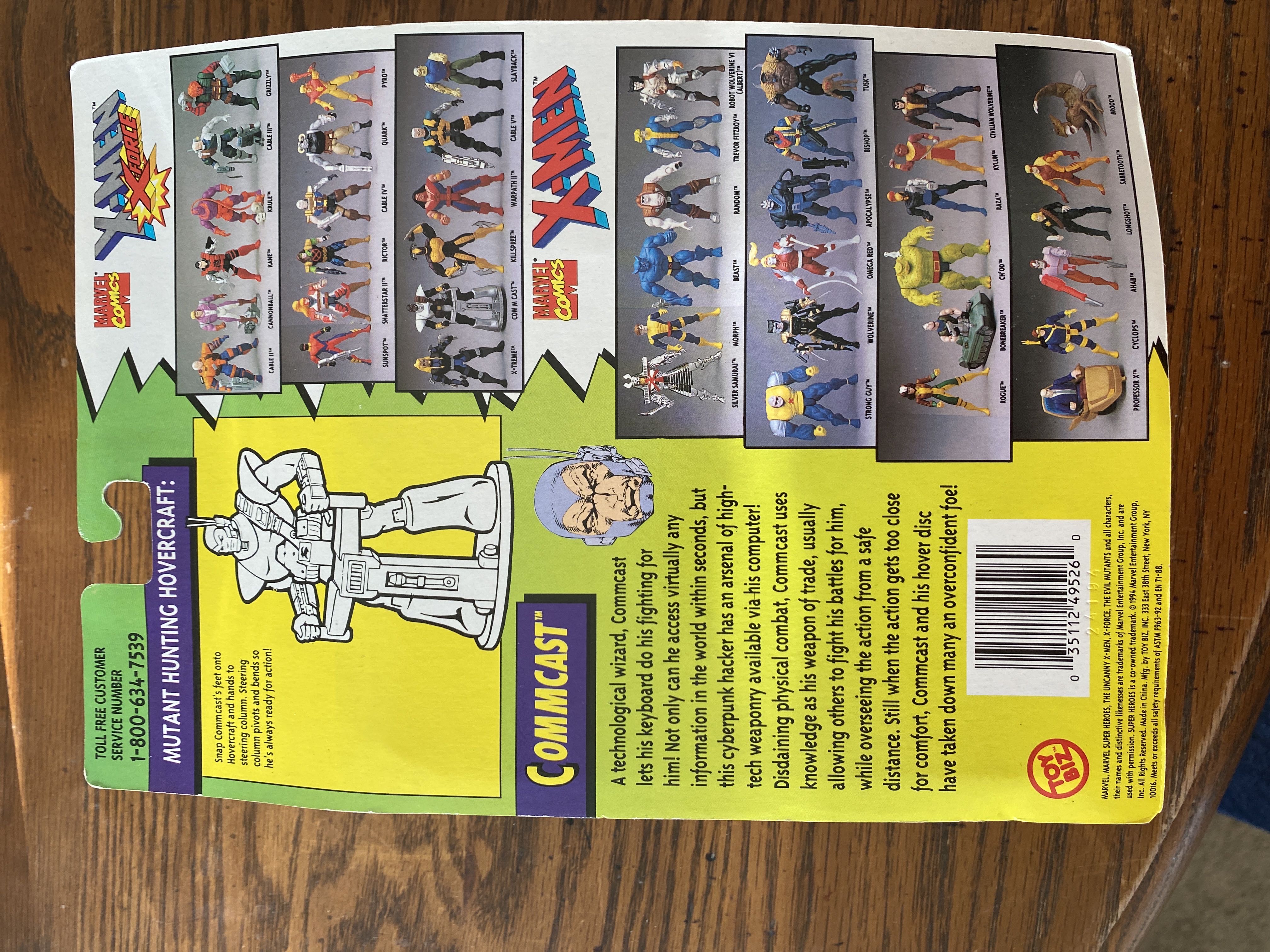 Com M Cast - Toybiz (X-Men / X-Force) action figure collectible [Barcode 035112495260] - Main Image 2