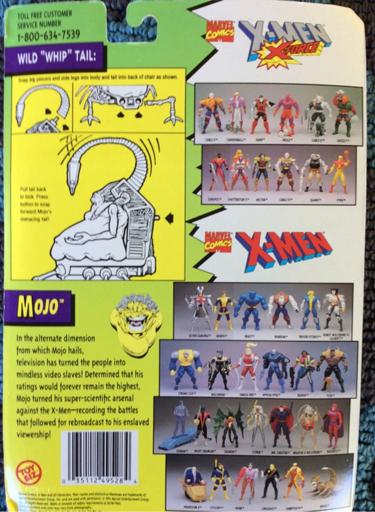 X-Force - Toy Biz (Mojo) action figure collectible [Barcode 035112495284] - Main Image 2