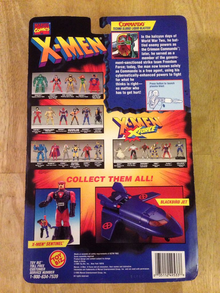 X-Force - Toy Biz (Commando) action figure collectible [Barcode 035112495338] - Main Image 2