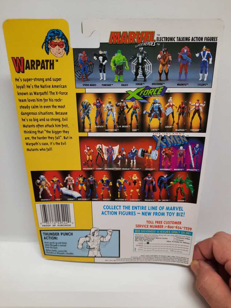 Warpath - Toy Biz (The Uncanny X-Men / X-Force) action figure collectible [Barcode 035112495420] - Main Image 2