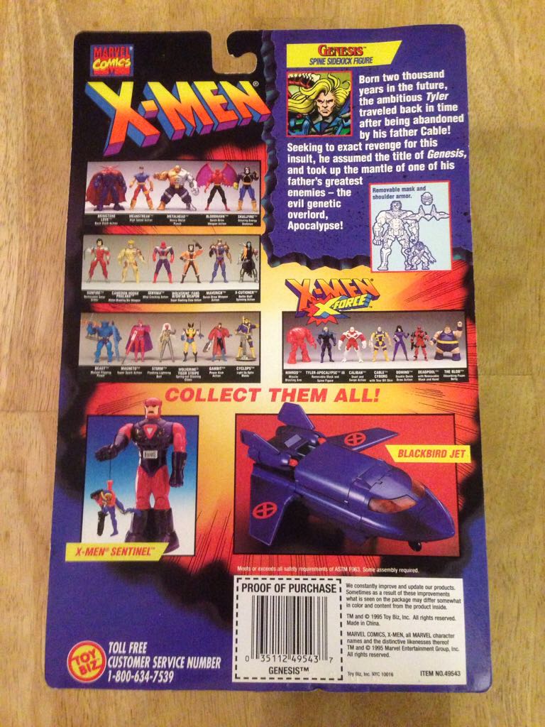 X-Force - Toy Biz (Genesis) action figure collectible [Barcode 035112495437] - Main Image 2