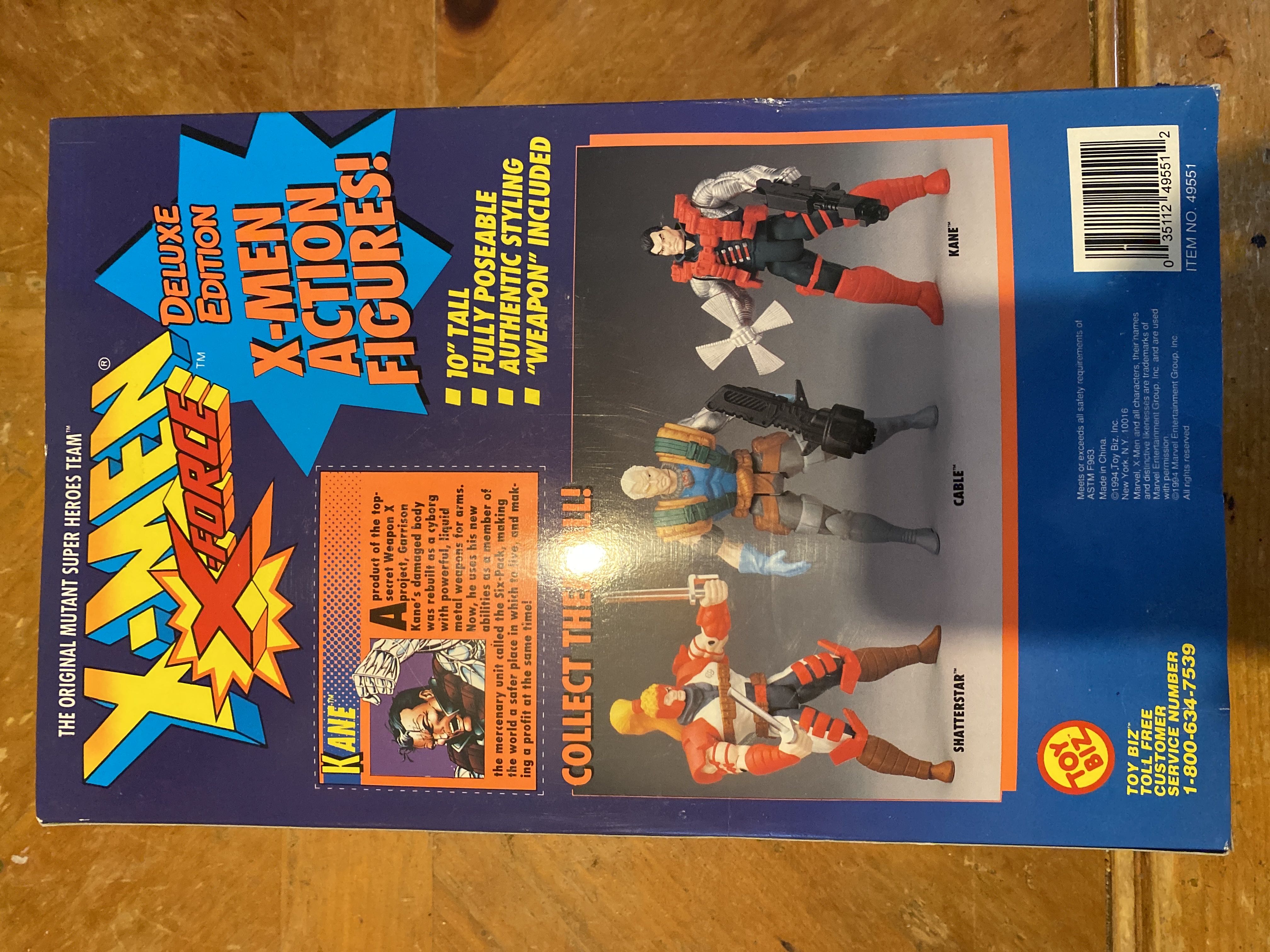 X-Men (10 Inch) - Toy Biz (Kane) action figure collectible [Barcode 035112495512] - Main Image 2