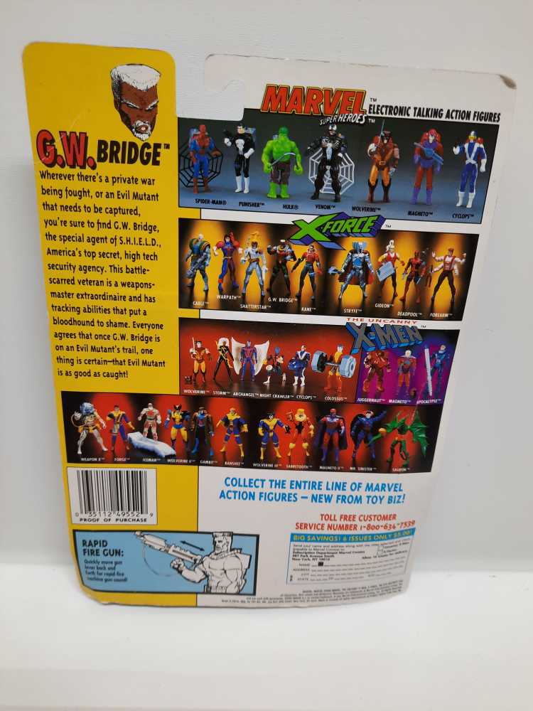 G.W. Bridge - Toybiz (The Uncanny X-Men / X-Force) action figure collectible [Barcode 035112495529] - Main Image 2