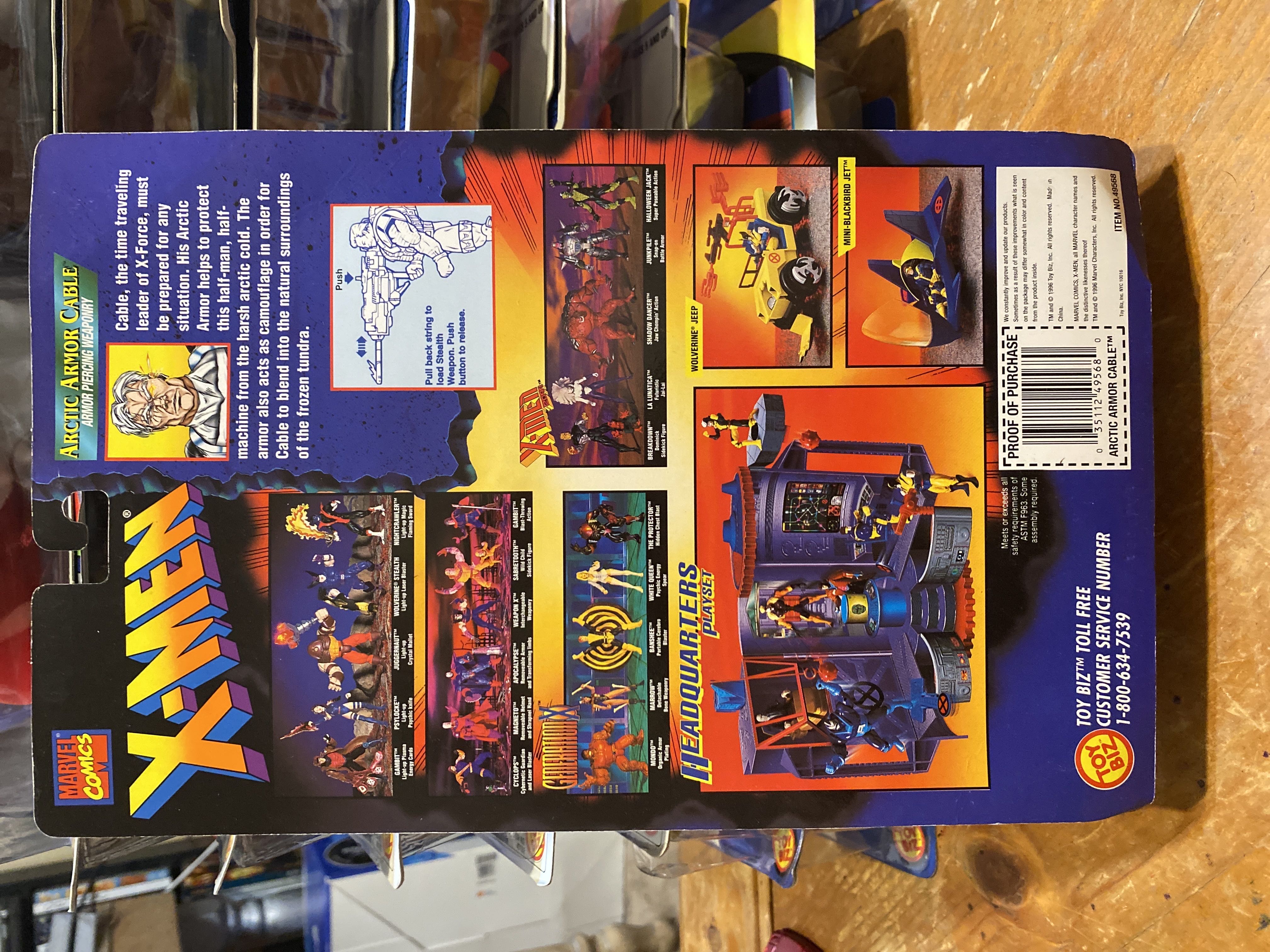 Cable, Arctic Armor - Toy Biz (X-Men: X-Force) action figure collectible [Barcode 035112495680] - Main Image 2