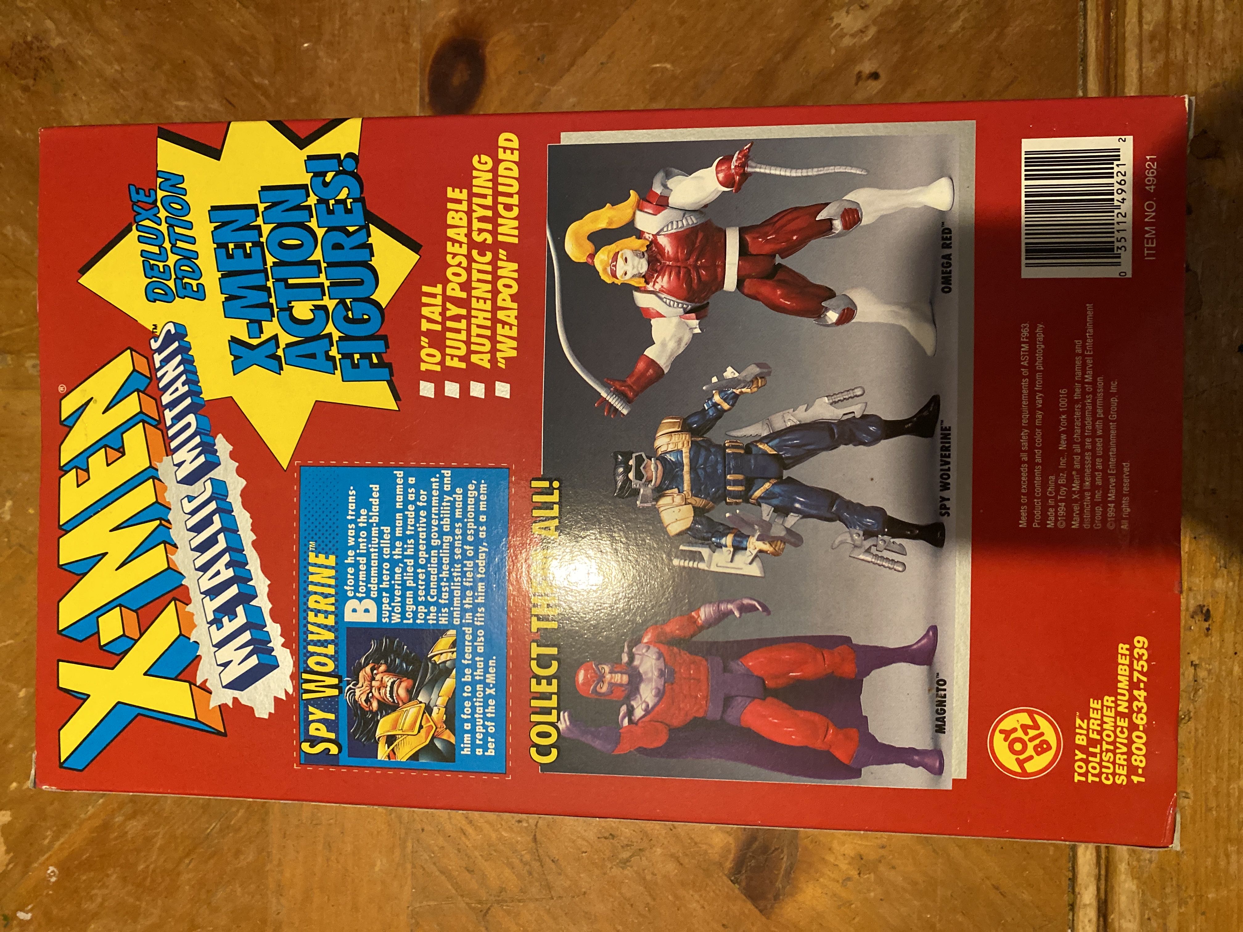 X-Men (10 Inch) - Toy Biz (Spy Wolverine Metallic Mutants) action figure collectible [Barcode 035112496212] - Main Image 2