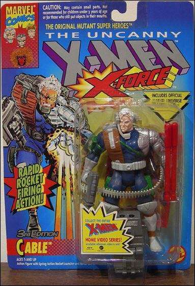 Cable (3rd Edition) - Toy Biz (The Uncanny X-Men / X-Force) action figure collectible [Barcode 035112496434] - Main Image 2