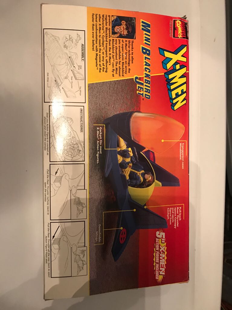 Cyclops // Mini Blackbird Jet - Toy Biz (X-Men) action figure collectible [Barcode 035112497073] - Main Image 2