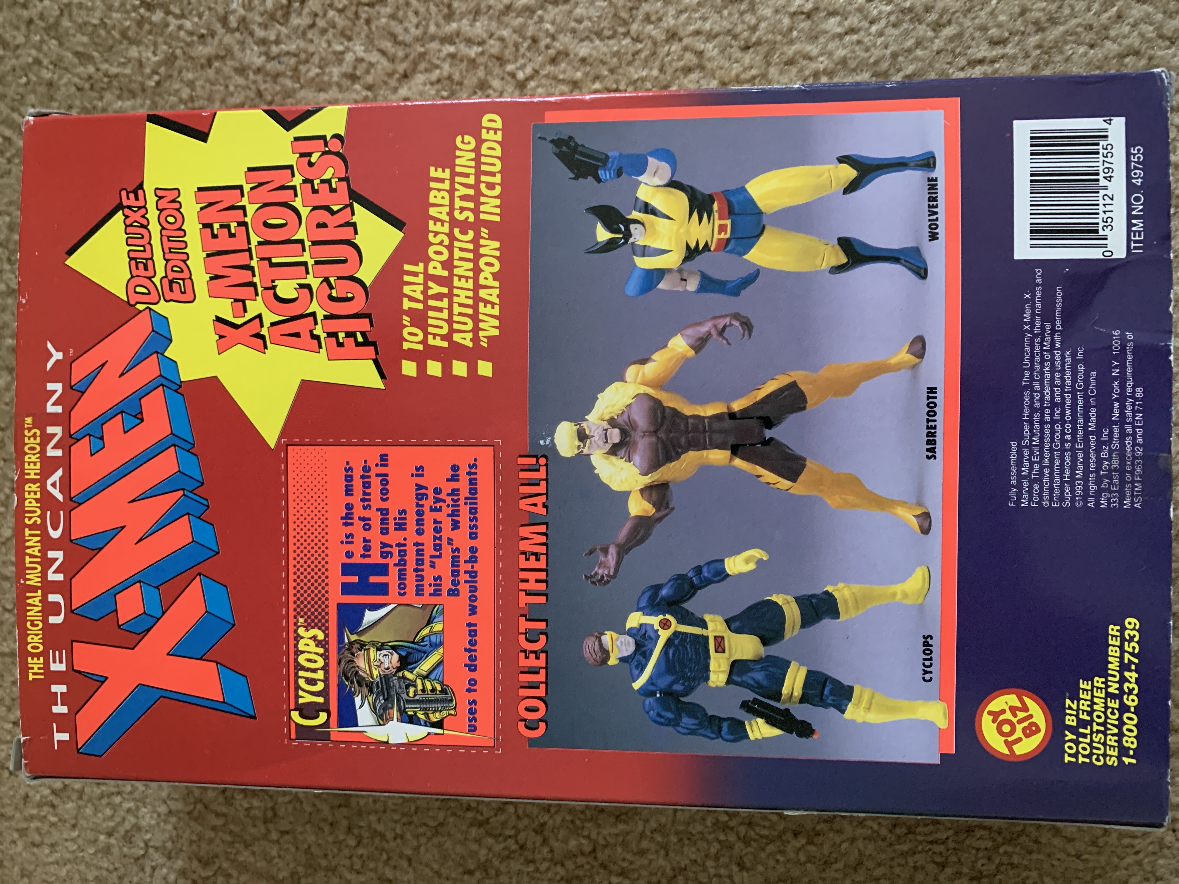 X-Men (10 Inch) - Toybiz (Cyclops) action figure collectible [Barcode 035112497554] - Main Image 2