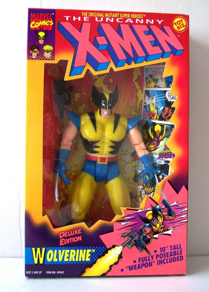 Wolverine - Toybiz (Marvel The Uncanny X-Men 10” Deluxe Edition) action figure collectible [Barcode 035112497653] - Main Image 1