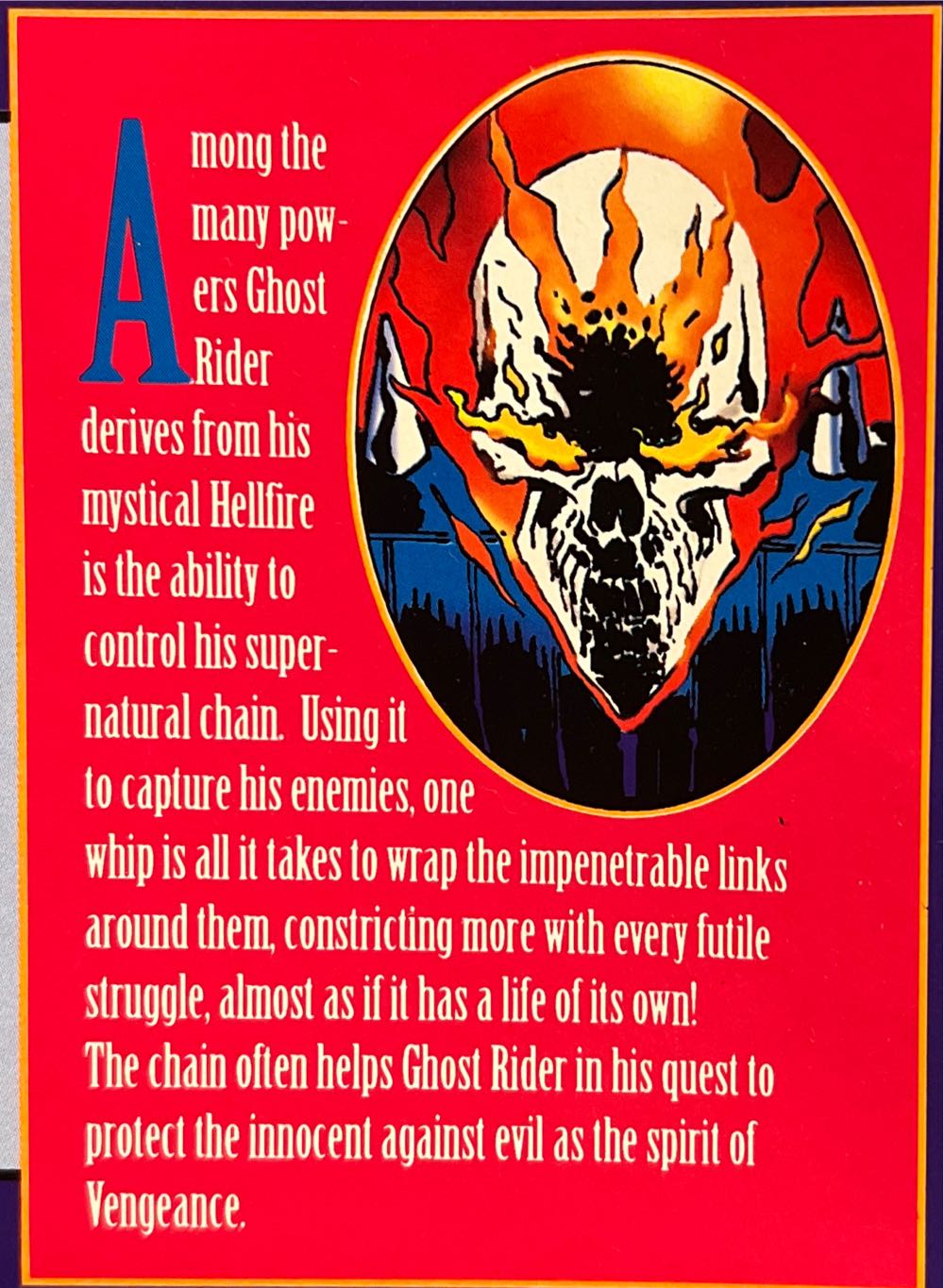 GHOST RIDER WITH GLOW-IN-THE-DARK FEATURES - Toy Biz (Ghost Rider) action figure collectible [Barcode 035112523017] - Main Image 4