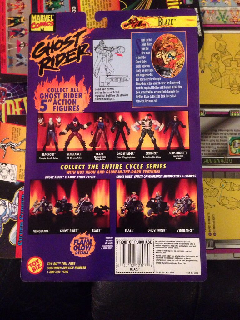 Blaze [Toy Biz] - Toy Biz (Ghost Rider) action figure collectible [Barcode 035112523024] - Main Image 2