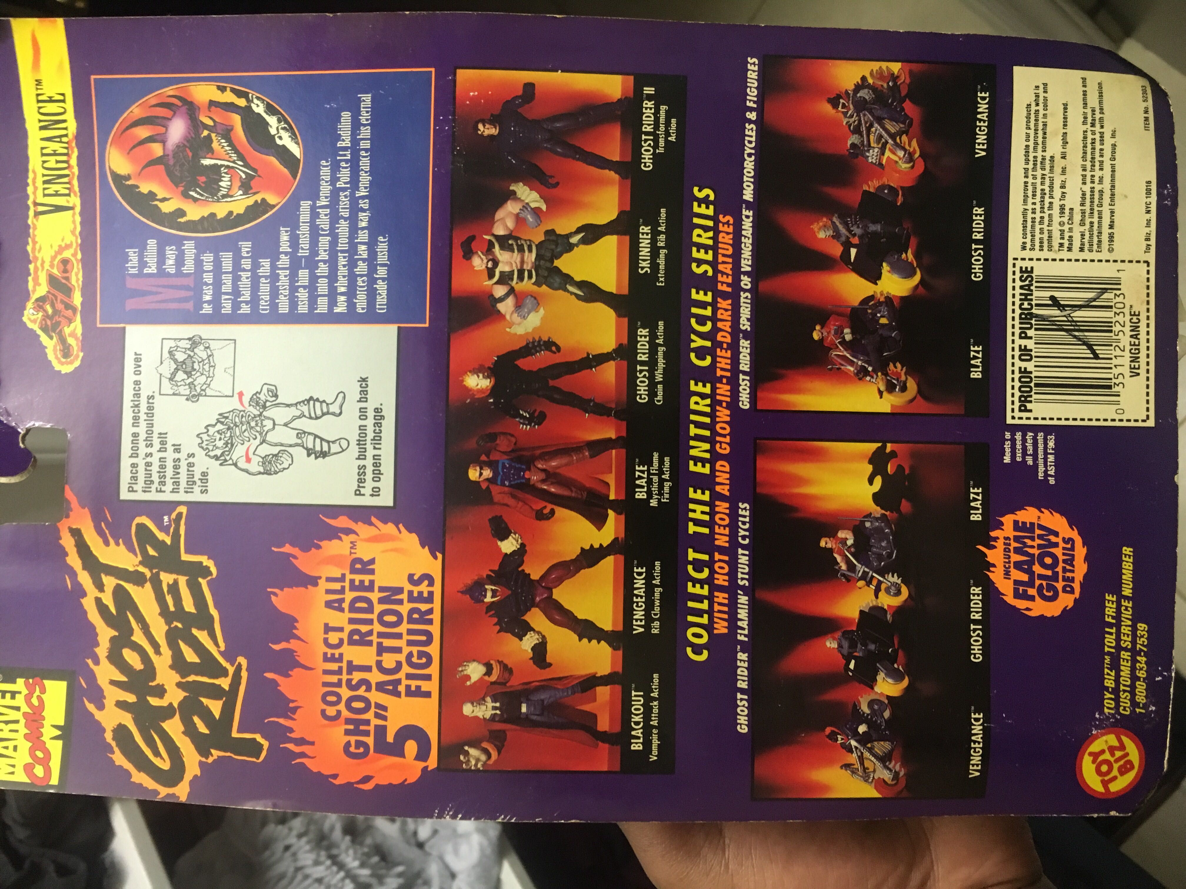 Ghost Rider: Vengeance - Toy Biz (Ghost Rider) action figure collectible [Barcode 035112523031] - Main Image 2
