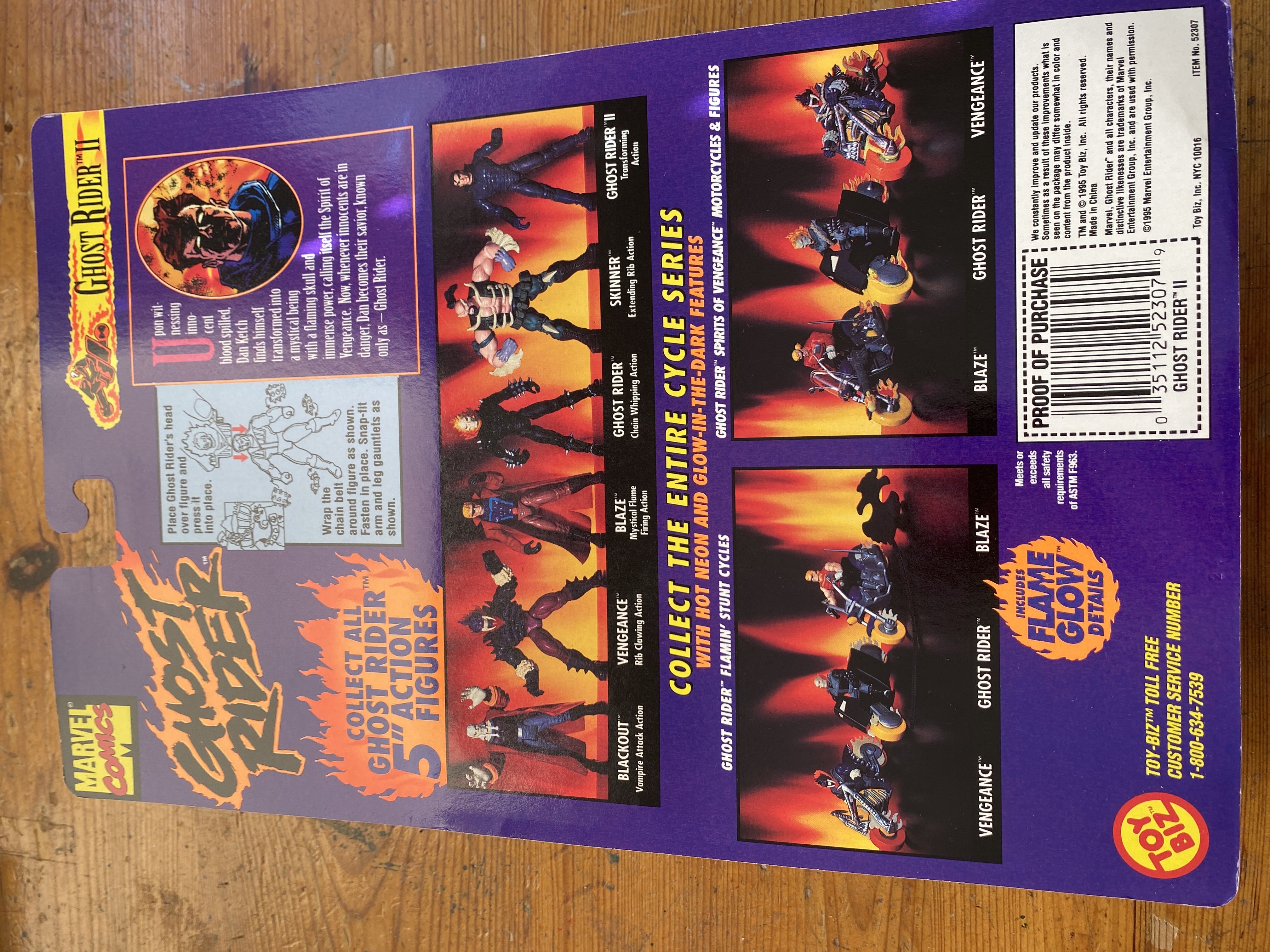 Ghost Rider II (Danny Ketch) - Toy Biz (Ghost Rider) action figure collectible [Barcode 035112523079] - Main Image 2