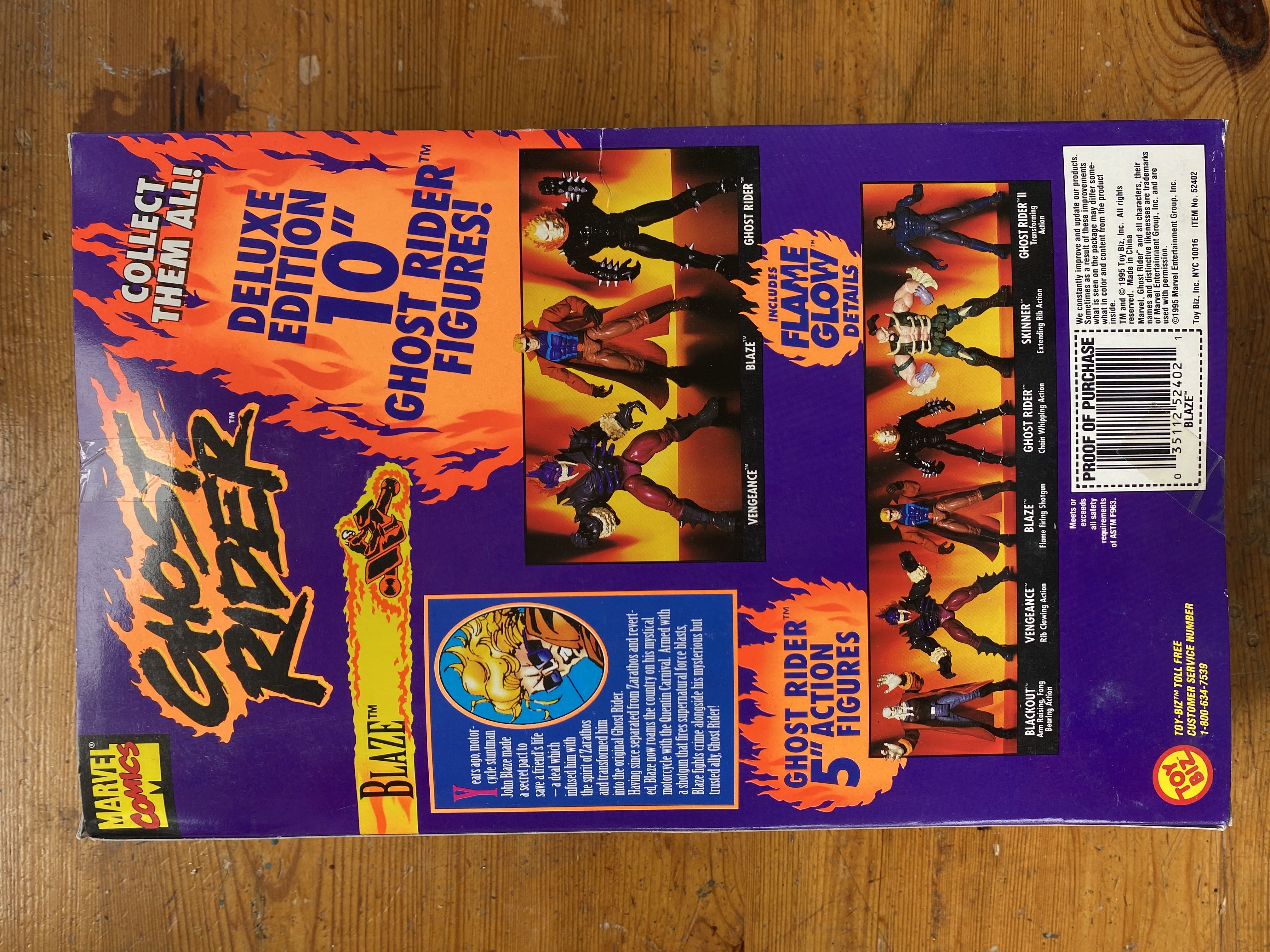 Ghost Rider (10 Inch) - Toy Biz (Johnny Blaze) action figure collectible [Barcode 035112524021] - Main Image 2