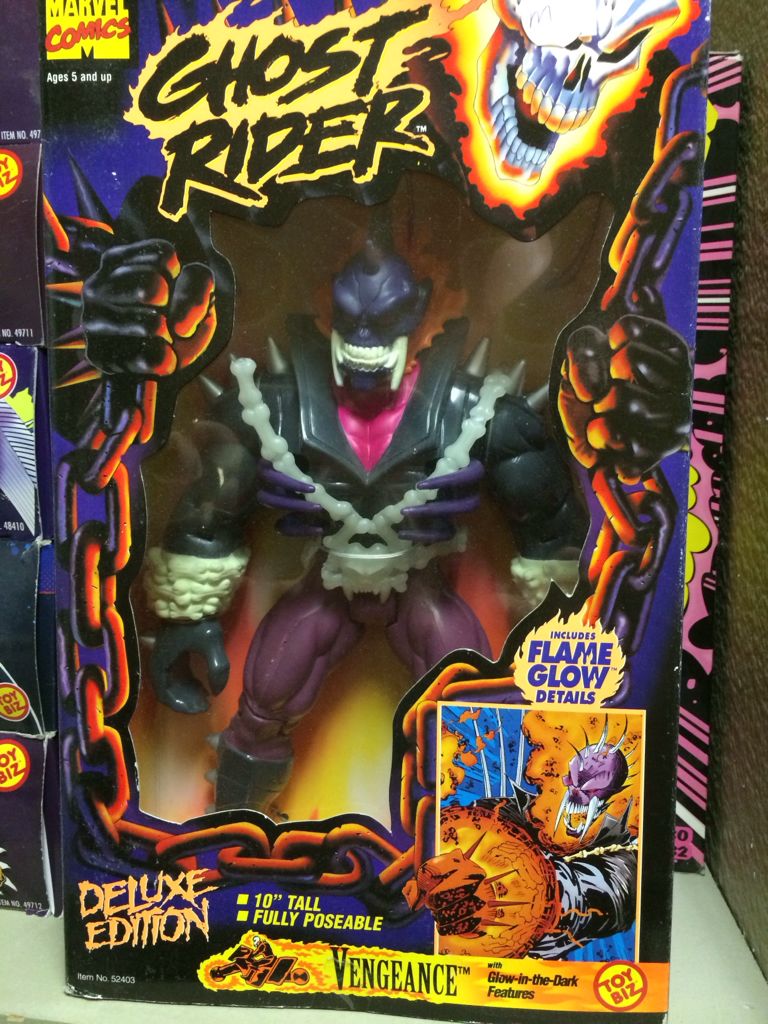 Ghost Rider (10 Inch) - Toy Biz (Marvel: 10”) action figure collectible [Barcode 035112524038] - Main Image 1
