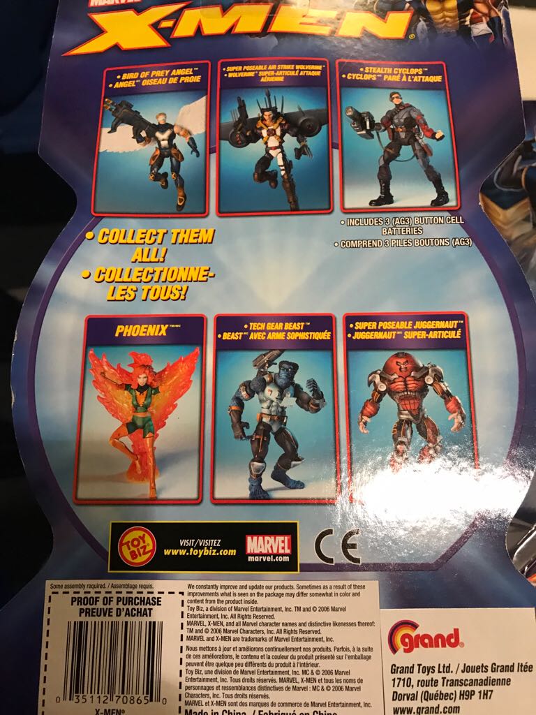 X-men Animated Series - Air Strike Wolverine - Toybiz action figure collectible [Barcode 035112708650] - Main Image 2