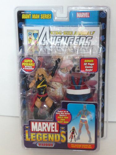 Ms. Marvel Warbird Giant Man BAF - Toy Biz (Marvel Legends) (Marvel Legends) action figure collectible [Barcode 035112710783] - Main Image 2
