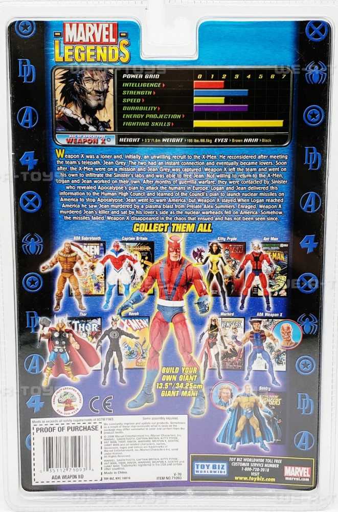 Toybiz Marvel Legends Giant-Man BAF Weapon X  - Toy Biz (Marvel Legends (BAF - Giant-Man)) action figure collectible [Barcode 035112710905] - Main Image 4