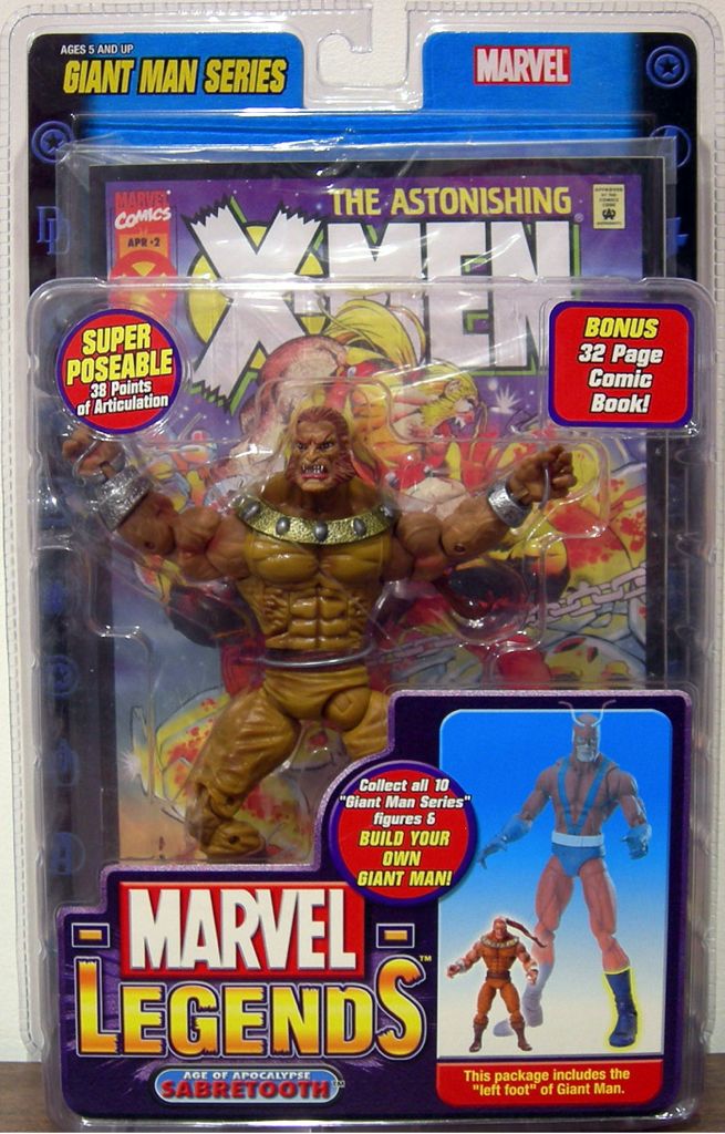Sabertooth Age Of Apocalypse - Toy Biz (Marvel Legends) (Marvel Legends) action figure collectible [Barcode 035112710912] - Main Image 2