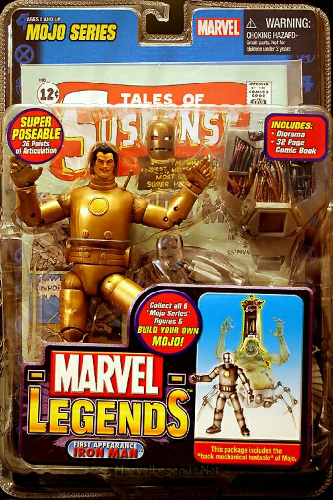 Iron Man Original Armor - Toy Biz (Marvel Legends Mojo BAF) action figure collectible [Barcode 035112711766] - Main Image 2
