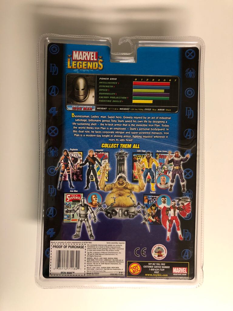 Toybiz Marvel Legends Mojo BAF Iron Man (First Appearance/Gold Variant) - Toybiz (Marvel Legends) action figure collectible [Barcode 035112711841] - Main Image 2