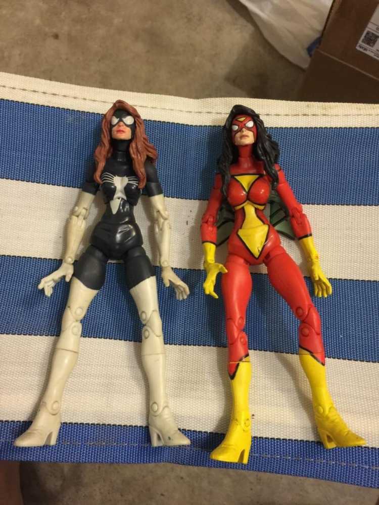 Toybiz Marvel Legends MODOK BAF Spider Woman Variant - Toy Biz (Marvel Legends - MODOK Series) action figure collectible [Barcode 035112711940] - Main Image 4