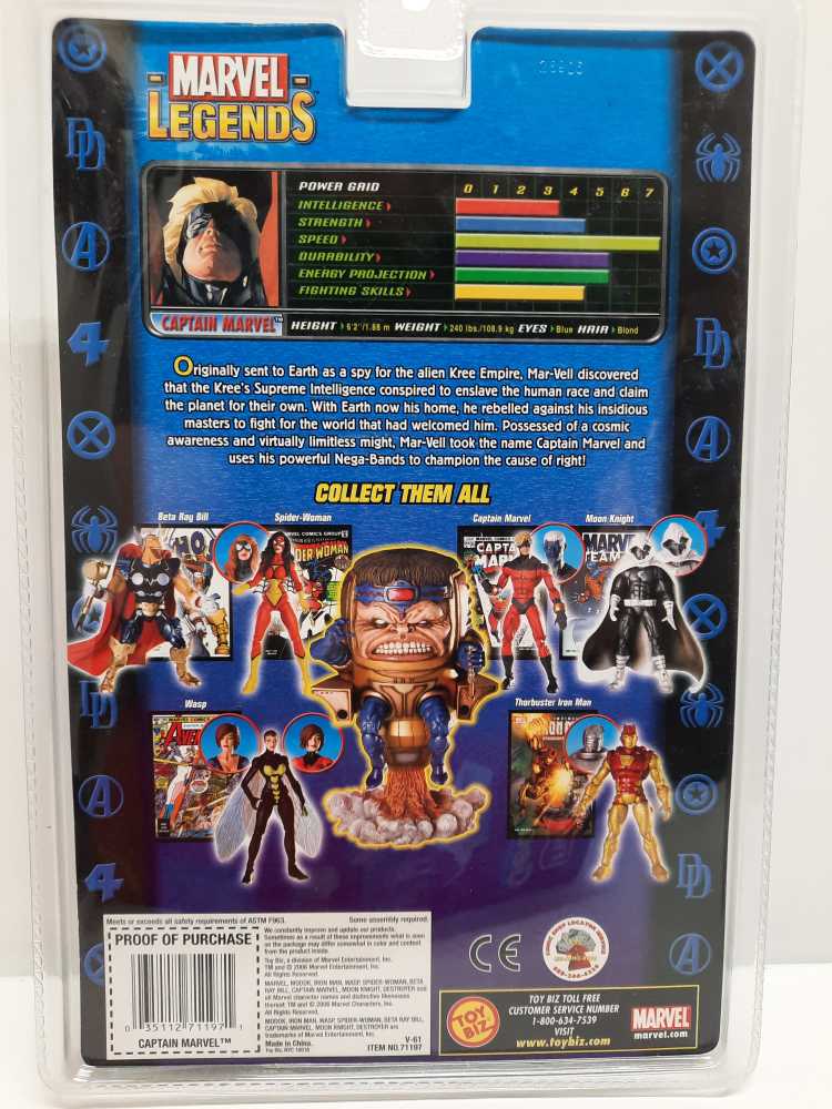 Toybiz Marvel Legends MODOK BAF Captain Marvel (Genis Vell Variant) - Toy Biz (Marvel Legends) action figure collectible [Barcode 035112711971] - Main Image 2