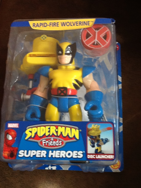 Spider-Man & Friends Rapid Fire Wolverine - Toy Biz (Spider-man & Friends) action figure collectible [Barcode 035112712596] - Main Image 1