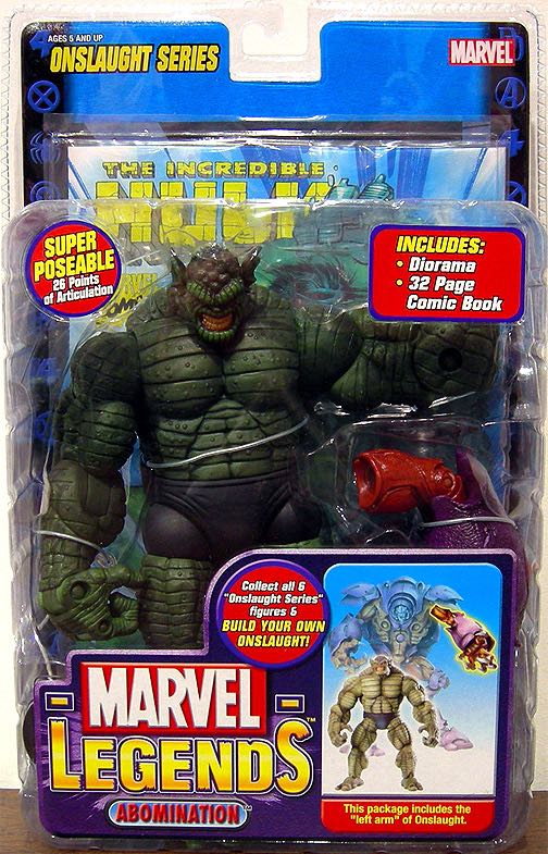 Abomination Onslaught BAF - Toy Biz (Marvel Legends) (Marvel Legends (BAF - Onslaught)) action figure collectible [Barcode 035112713272] - Main Image 2