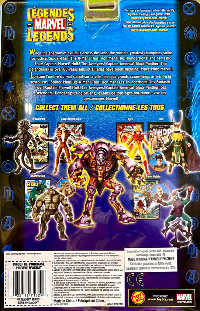 Green Goblin - Toy Biz (Marvel Legends Onslaught BAF) action figure collectible [Barcode 035112713289] - Main Image 2