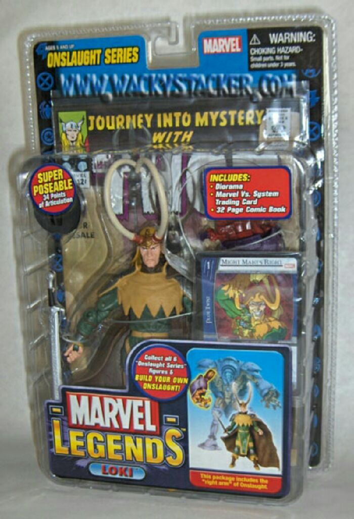 Loki - Toy Biz (Marvel Legends Onslaught BAF) action figure collectible [Barcode 035112713296] - Main Image 2