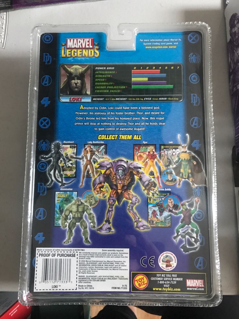 Loki (Crown Of Lies Chase Variant) Onslaught BAF - Toy Biz (Marvel Legends) (Marvel Legends (BAF - Onslaught)) action figure collectible [Barcode 035112713333] - Main Image 2