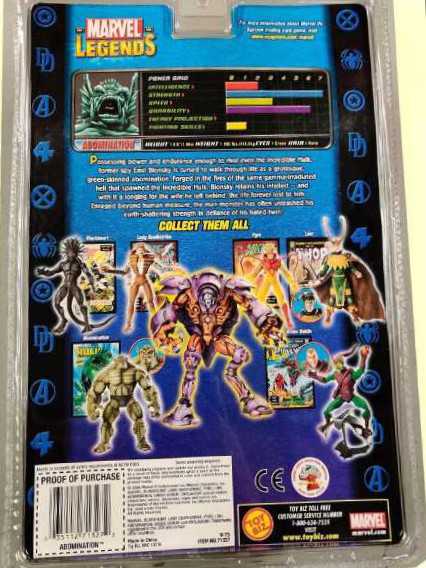 Toybiz Marvel Legends Onslaught BAF Abomination Variant - Toybiz (Marvel Legends - Onslaught Series) action figure collectible [Barcode 035112713340] - Main Image 3