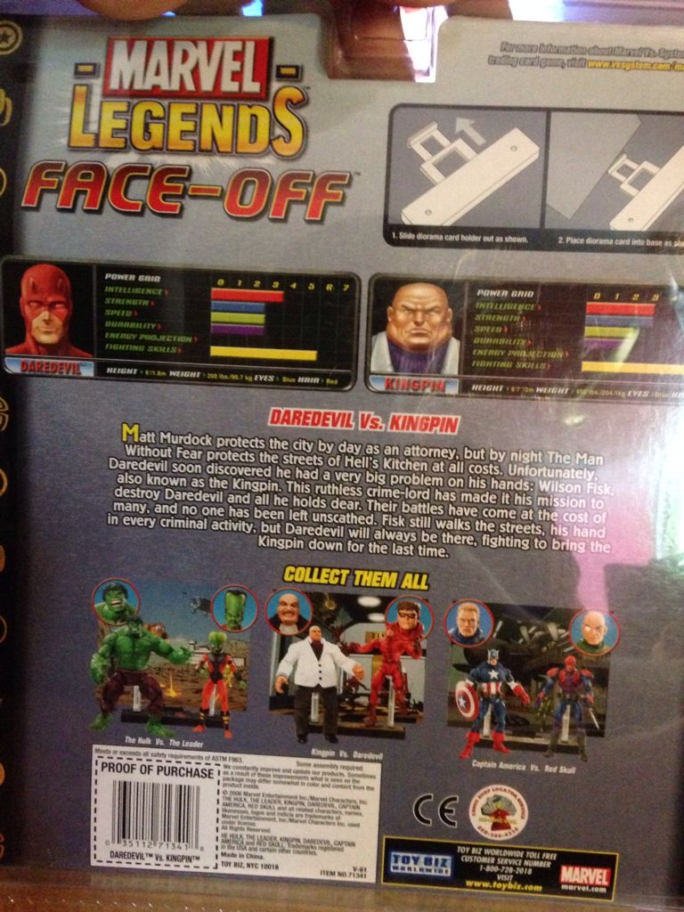 Kingpin (Black Suit Variant) - Toybiz (Marvel Legends) action figure collectible [Barcode 035112713418] - Main Image 2