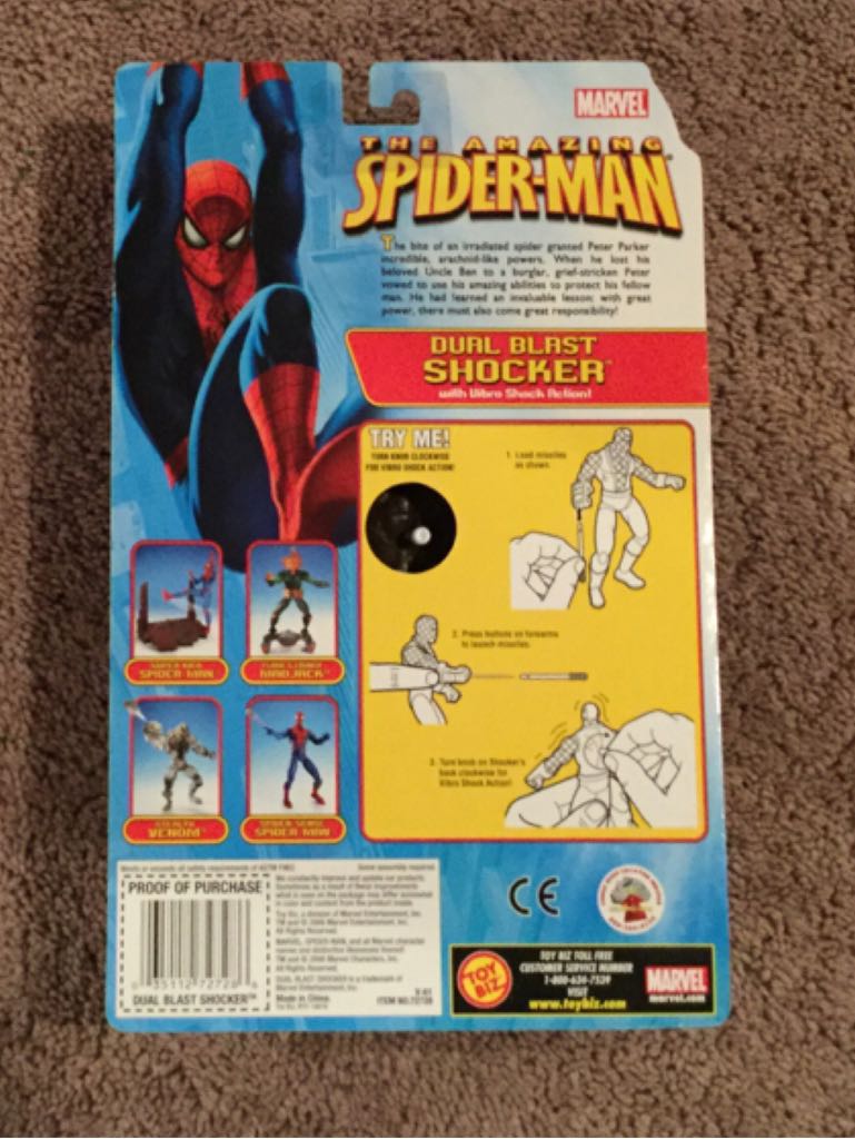 Shocker - Toy Biz (Marvel (Spider-man)) action figure collectible [Barcode 035112727286] - Main Image 2
