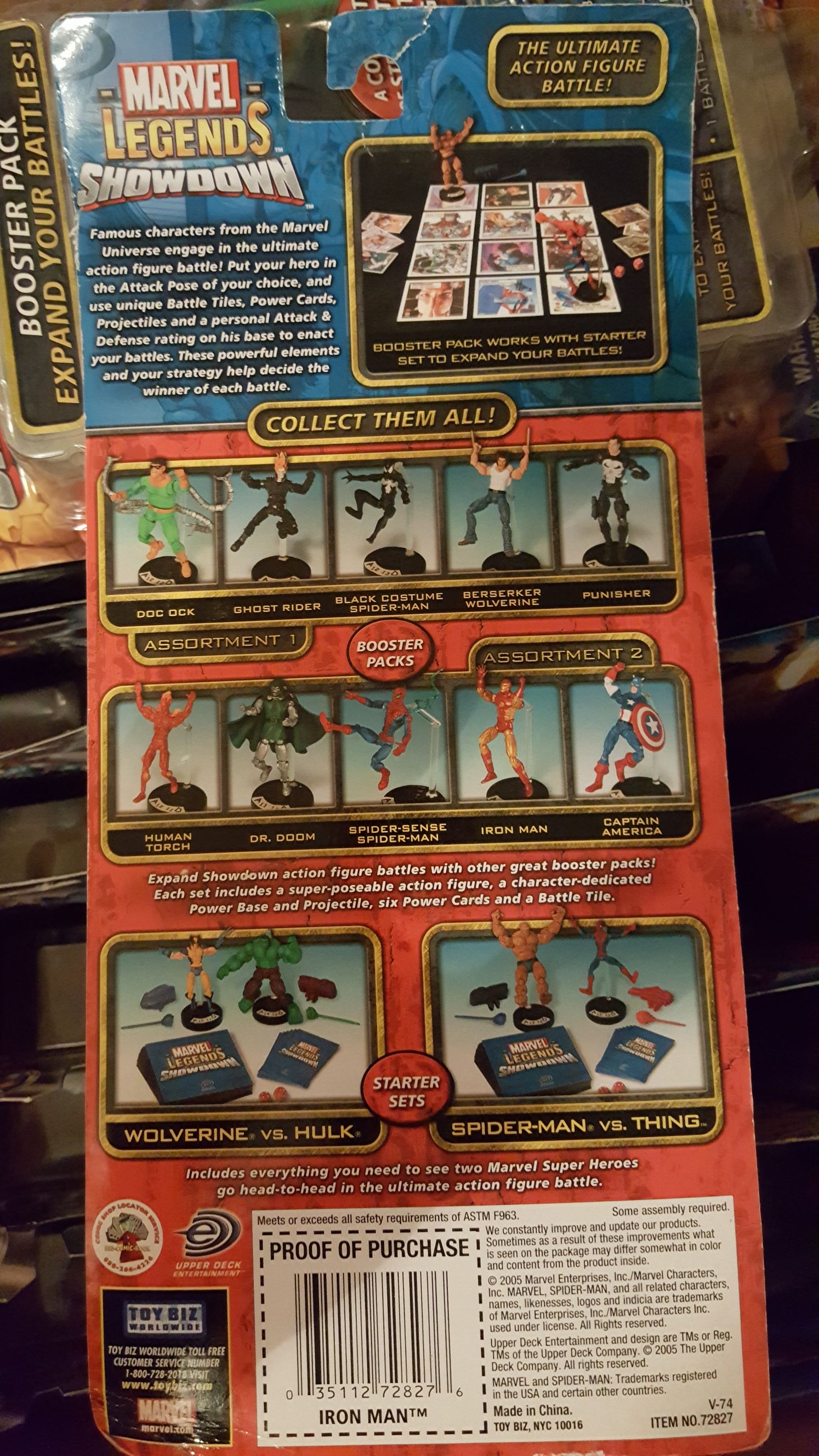 Iron Man - Toy Biz (Marvel Legends Showdown) action figure collectible [Barcode 035112728276] - Main Image 2