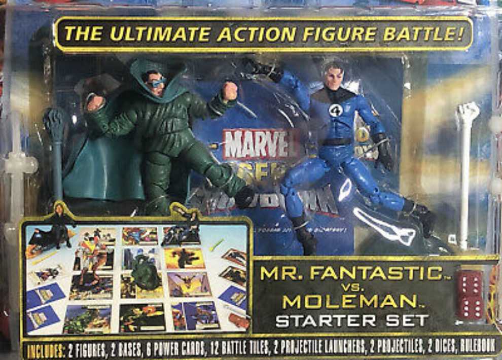 Marvel Legends Showdown: Mr. Fantastic Vs. Moleman - Toy Biz (Fantastic Four) action figure collectible [Barcode 035112728566] - Main Image 3