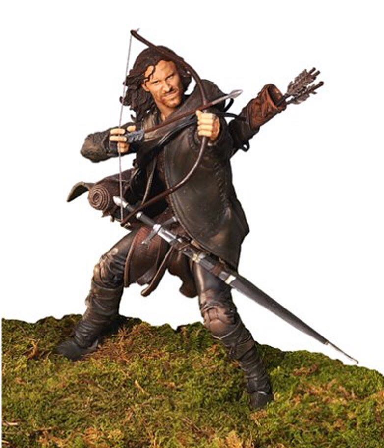 Aragorn/ Strider (Sword Slashing Action) - Toy Biz (Fellowship Of The Ring) (Lord Of The Rings) action figure collectible [Barcode 035112810025] - Main Image 2